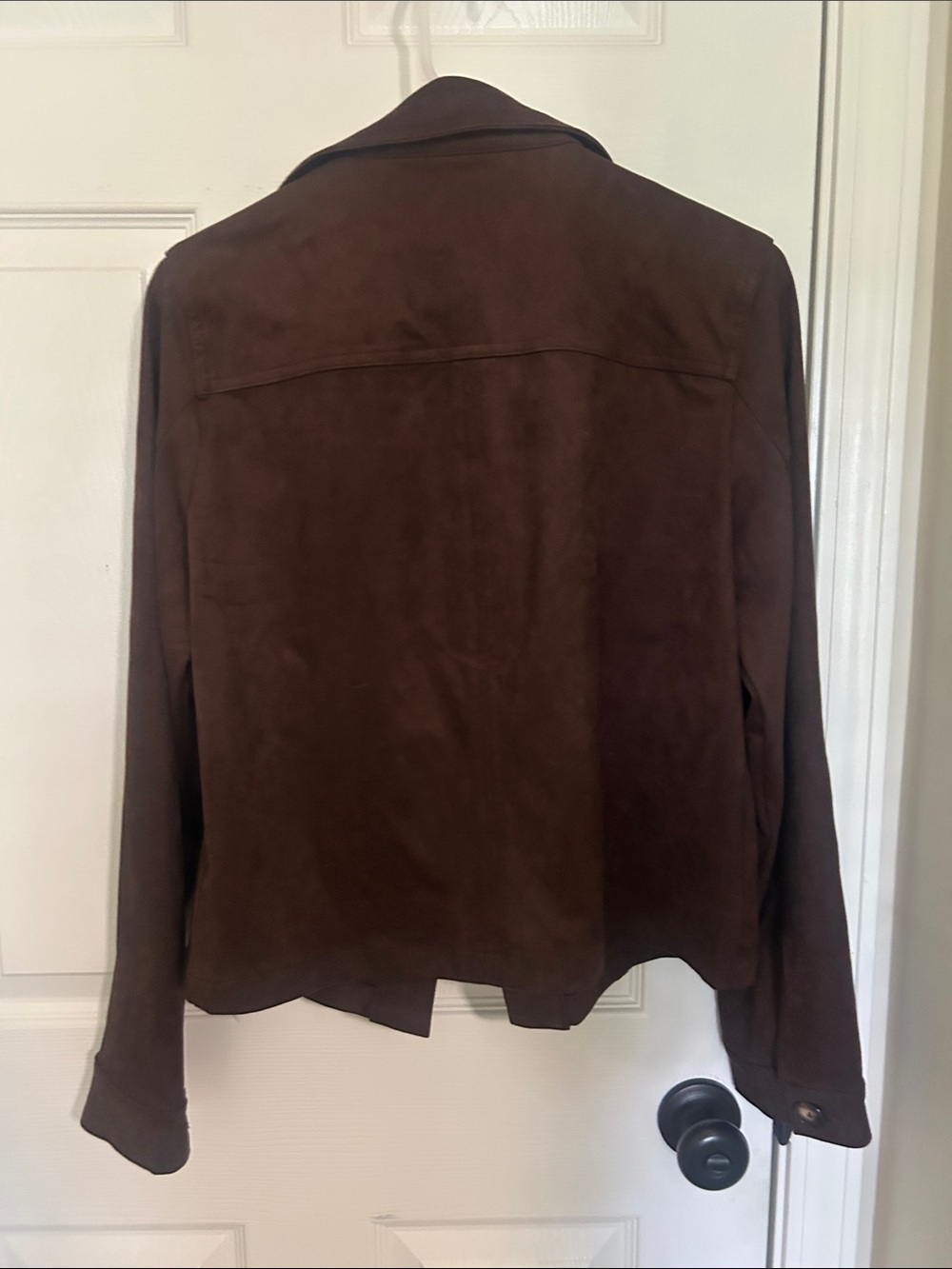 Kut from the Kloth Chocolate Brown Suede Button Jacket - Picture 3 of 4